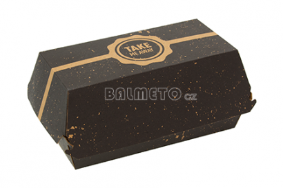 Krabička na snack PAP 175x90/90mm černá AWAY