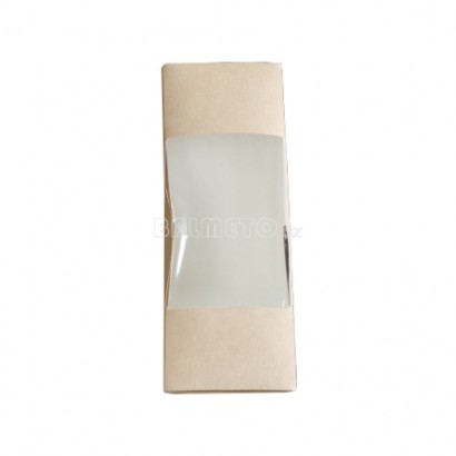 Krabička na sendvič PAP 126x126/61mm hnědobílá ECO SANDWICH 60