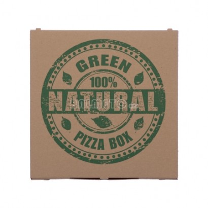 Krabice na pizzu PAP 32x32x3cm NATURAL hnědá/hnědá