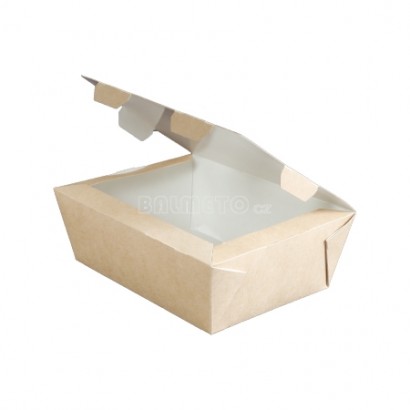 Krabička PAP 600ml/150x115x50mm hnědá lunchbox