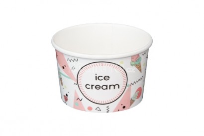 Kelímek na zmrzlinu PAP 130ml ICE CREAM