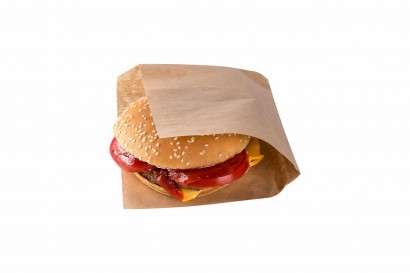 Sáček na hamburger/kebab PAP 160x150mm hnědý