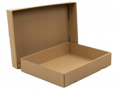 Krabice odnosná s víkem PAP 50x26,2/7cm hnědá