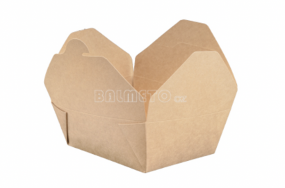 Krabička PAP 1300ml/173x145x65mm hnědá lunchbox