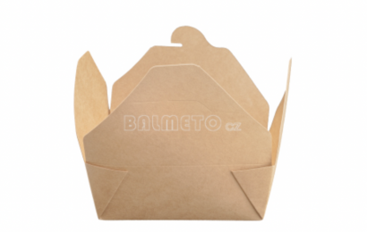 Krabička PAP 750ml/134x105x65mm hnědá lunchbox