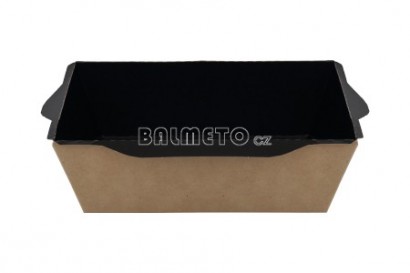 Krabička na salát PAP 207x127/55mm hnědo-černá OPSALAD 800 BE