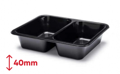 Vanička zatavovací PP 227x178x40mm 2D černá B