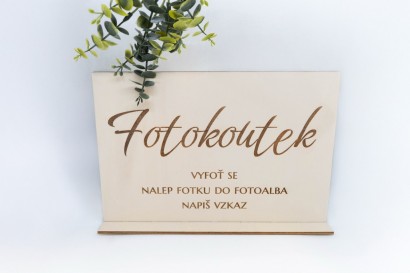 Cedulka  "Fotokoutek"
