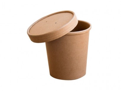 Miska na polévku PAP 350ml/90x84mm hnědá
