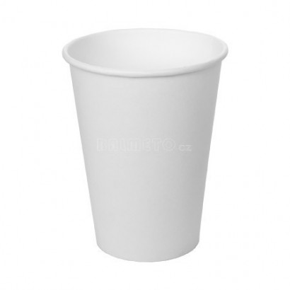 Kelímek na teplé nápoje PAP21 180ml/70mm bílý bez plastu