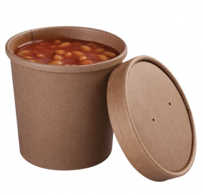 Miska na polévku PAP 470ml/97x100mm hnědá