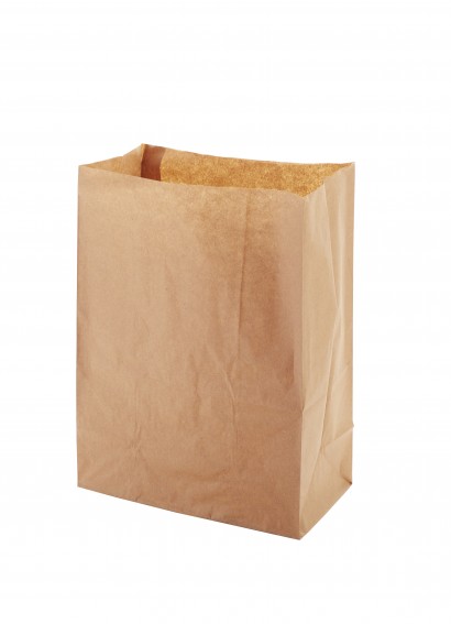 Sáček PAP 220x110x320mm obdélníkové dno hnědý
