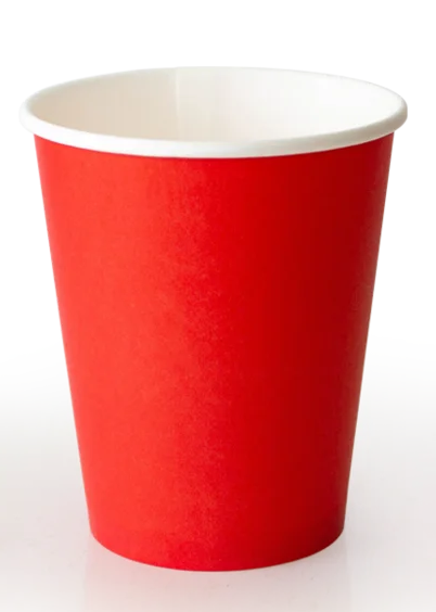 Kelímek na teplé nápoje PAP 200ml/80mm červený