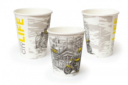 Kelímek na teplé nápoje PAP 200ml/80mm Big City