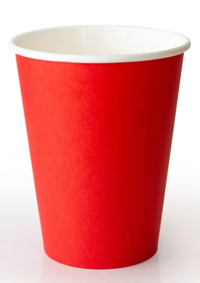Kelímek na teplé nápoje PAP 300ml/90mm červený
