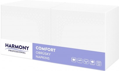 Ubrousek Harmony 24x 24cm / 2 vrstvý bílý