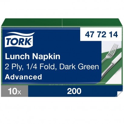 Ubrousek Tork 33 x 33cm / 2 vrstvý tmavě zelený