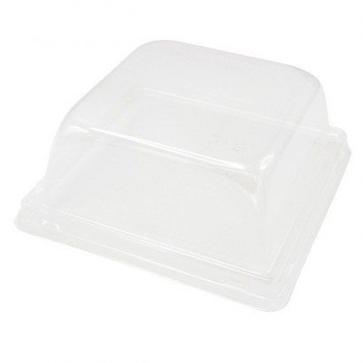 Víčko na vaničku 550ml PET 142x142/56mm zvýšené /0281032