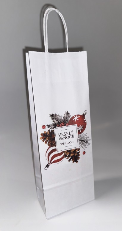 Taška PAP 140x80x390mm bílá kroucené ucho - BAŇKY