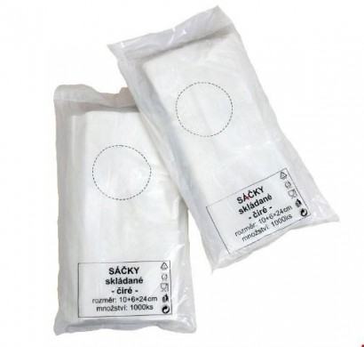 Sáček HDPE 100+60x240mm v boxu 1000ks