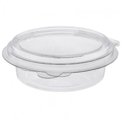Kelímek s int.víčkem na salát PET 165ml/ 110x35mm