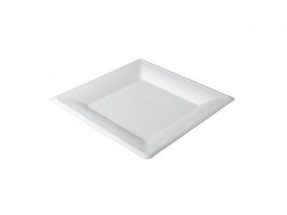 Talíř TŘTINA 200x200//20mm hranatý bílý